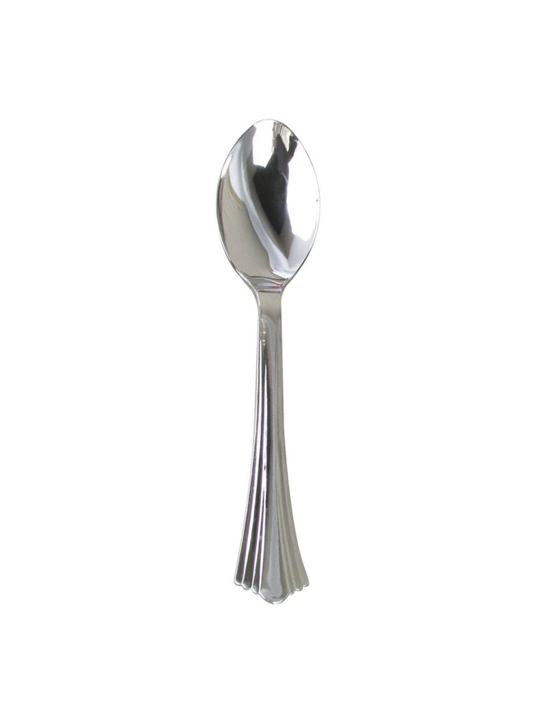 Plastic Silver Spoon