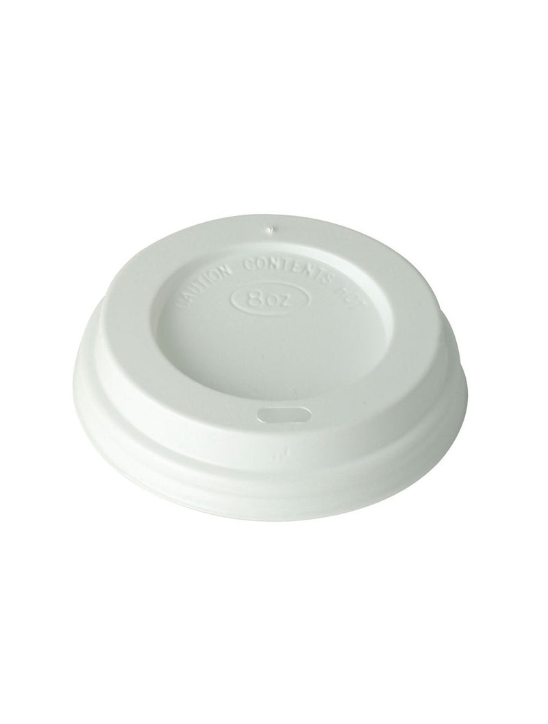 8oz White Coffee cup lids