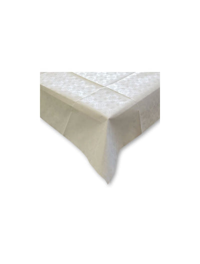 White Dispotex Paper Tablecloths